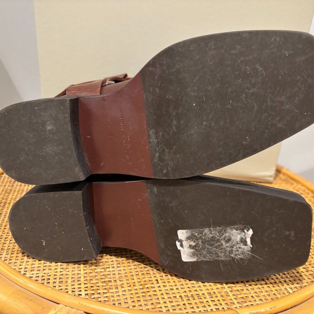 Tony Bianco Bikey Saddle Wax Leather Moto Boot - Picture 5 of 5